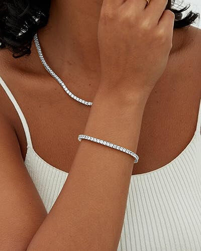 Eva | Tennis Moissanite -rannekorut - Image 4