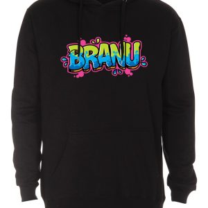 Branu – Logo – Huppari, musta