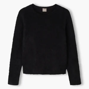 Pitkähihainen alpakkasekoiteneule, Black