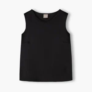 Hihaton satiinitoppi, Black