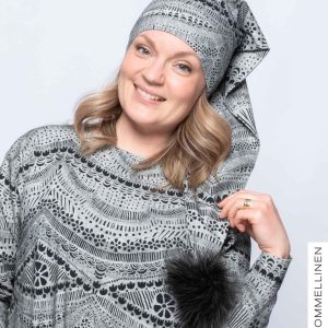 Tonttulakki, Lace - harmaa